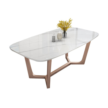 Nordic 1/4/5/7 Pieces Rectangle Dining Set with Sintered Stone Table Furniture White 70.9"L x 35.4"W Clearhalo 'Dining Room Sets' 'Dining Tables & Seating' 'dining_room_set' 'furn' 'furn_dining_room_set' 'Furniture' 'furniture_dining_room_set' 'Kitchen & Dining Furniture' 'kitchen&dining_furn' 'kitchen' 4468763