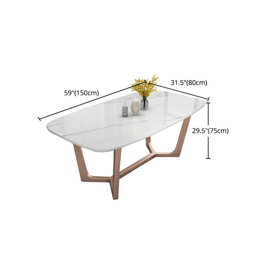 Nordic 1/4/5/7 Pieces Rectangle Dining Set with Sintered Stone Table Furniture Clearhalo 'Dining Room Sets' 'Dining Tables & Seating' 'dining_room_set' 'furn' 'furn_dining_room_set' 'Furniture' 'furniture_dining_room_set' 'Kitchen & Dining Furniture' 'kitchen&dining_furn' 'kitchen' 4468770