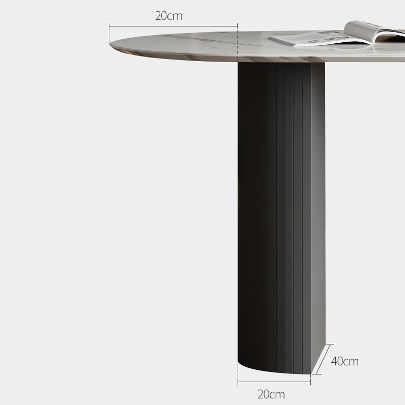 Contemporary 1/4/7 Pieces Dining Set Sintered Stone Dining Set for Dining Room Clearhalo 'Dining Room Sets' 'Dining Tables & Seating' 'dining_room_set' 'furn' 'furn_dining_room_set' 'Furniture' 'furniture_dining_room_set' 'Kitchen & Dining Furniture' 'kitchen&dining_furn' 'kitchen' 4468780