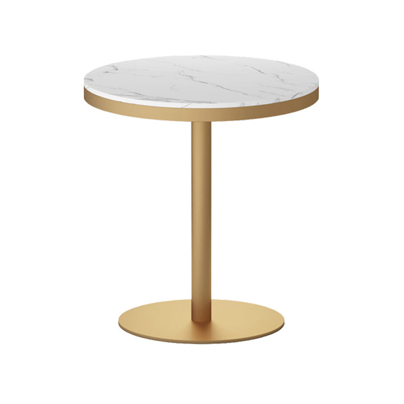 1/3/4/5 Pcs Metal Scandinavian Dining Room Set with Round Indoor Table Dinette Set White 31"L x 31"W Clearhalo 'Dining Room Sets' 'Dining Tables & Seating' 'dining_room_set' 'furn' 'furn_dining_room_set' 'Furniture' 'furniture_dining_room_set' 'Kitchen & Dining Furniture' 'kitchen&dining_furn' 'kitchen' 4468803