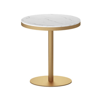 1/3/4/5 Pcs Metal Scandinavian Dining Room Set with Round Indoor Table Dinette Set White 31"L x 31"W Clearhalo 'Dining Room Sets' 'Dining Tables & Seating' 'dining_room_set' 'furn' 'furn_dining_room_set' 'Furniture' 'furniture_dining_room_set' 'Kitchen & Dining Furniture' 'kitchen&dining_furn' 'kitchen' 4468803