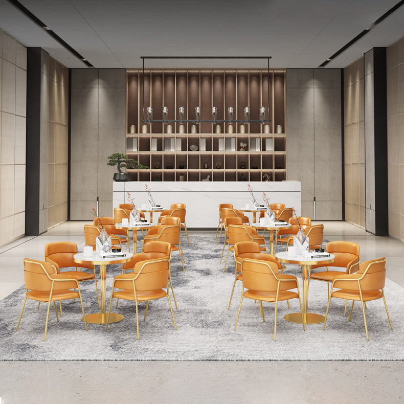 1/3/4/5 Pcs Metal Scandinavian Dining Room Set with Round Indoor Table Dinette Set Clearhalo 'Dining Room Sets' 'Dining Tables & Seating' 'dining_room_set' 'furn' 'furn_dining_room_set' 'Furniture' 'furniture_dining_room_set' 'Kitchen & Dining Furniture' 'kitchen&dining_furn' 'kitchen' 4468816