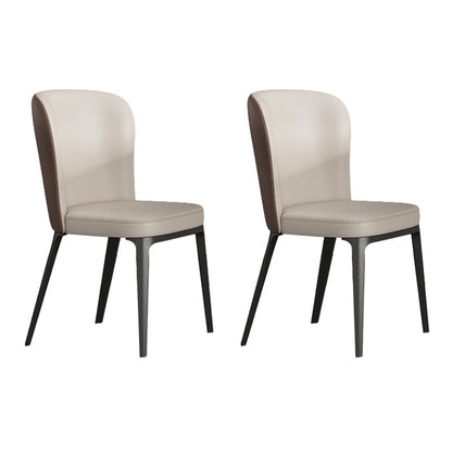 Modern 1/2/5/6 Pieces Dining Set Sintered Stone Dining Table Set with Leather Chairs 2 White Chairs Clearhalo 'Dining Room Sets' 'Dining Tables & Seating' 'dining_room_set' 'furn' 'furn_dining_room_set' 'Furniture' 'furniture_dining_room_set' 'Kitchen & Dining Furniture' 'kitchen&dining_furn' 'kitchen' 4468822