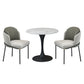 Contemporary 1/2/3/4/5 Pieces Dining Set Sintered Stone Dining Table for Kitchen 3 Pieces: Table, 2 Chairs Clearhalo 'Dining Room Sets' 'Dining Tables & Seating' 'dining_room_set' 'Furniture' 'furniture_dining_room_set' 'Kitchen & Dining Furniture' 'kitchen&dining_furn' 'kitchen' 4468895