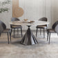 Contemporary 1/4/5/7 Pieces Dining Set Round Dining Room Table Set Clearhalo 'Dining Room Sets' 'Dining Tables & Seating' 'dining_room_set' 'furn' 'furn_dining_room_set' 'Furniture' 'furniture_dining_room_set' 'Kitchen & Dining Furniture' 'kitchen&dining_furn' 'kitchen' 4468906