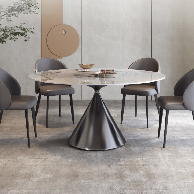 Contemporary 1/4/5/7 Pieces Dining Set Round Dining Room Table Set Clearhalo 'Dining Room Sets' 'Dining Tables & Seating' 'dining_room_set' 'furn' 'furn_dining_room_set' 'Furniture' 'furniture_dining_room_set' 'Kitchen & Dining Furniture' 'kitchen&dining_furn' 'kitchen' 4468906