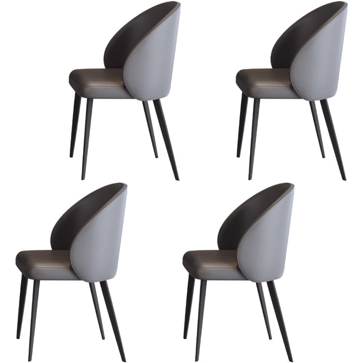 Contemporary 1/4/5/7 Pieces Dining Set Round Dining Room Table Set 4 Grey Chairs Clearhalo 'Dining Room Sets' 'Dining Tables & Seating' 'dining_room_set' 'furn' 'furn_dining_room_set' 'Furniture' 'furniture_dining_room_set' 'Kitchen & Dining Furniture' 'kitchen&dining_furn' 'kitchen' 4468907