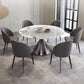 Contemporary 1/4/5/7 Pieces Dining Set Round Dining Room Table Set 7 Pieces: Table, 6 Chairs Clearhalo 'Dining Room Sets' 'Dining Tables & Seating' 'dining_room_set' 'furn' 'furn_dining_room_set' 'Furniture' 'furniture_dining_room_set' 'Kitchen & Dining Furniture' 'kitchen&dining_furn' 'kitchen' 4468909