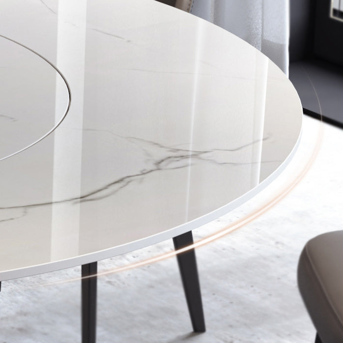 Contemporary 1/4/5/7 Pieces Dining Set Round Dining Room Table Set Clearhalo 'Dining Room Sets' 'Dining Tables & Seating' 'dining_room_set' 'furn' 'furn_dining_room_set' 'Furniture' 'furniture_dining_room_set' 'Kitchen & Dining Furniture' 'kitchen&dining_furn' 'kitchen' 4468912