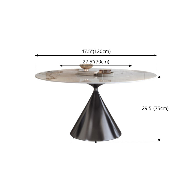 Contemporary 1/4/5/7 Pieces Dining Set Round Dining Room Table Set Clearhalo 'Dining Room Sets' 'Dining Tables & Seating' 'dining_room_set' 'furn' 'furn_dining_room_set' 'Furniture' 'furniture_dining_room_set' 'Kitchen & Dining Furniture' 'kitchen&dining_furn' 'kitchen' 4468919