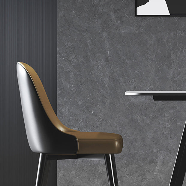 Modern 1/2/5/7 Pieces Dining Set Sintered Stone Dining Table Set with Leather Chairs Clearhalo 'Dining Room Sets' 'Dining Tables & Seating' 'dining_room_set' 'furn' 'furn_dining_room_set' 'Furniture' 'furniture_dining_room_set' 'Kitchen & Dining Furniture' 'kitchen&dining_furn' 'kitchen' 4468931