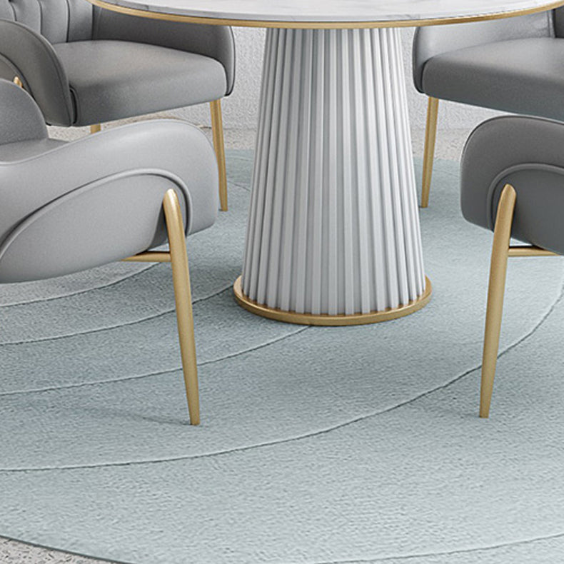 1/5 Pcs Metal Contemporary Dining Room Set with Round Indoor Table Dinette Set Clearhalo 'Dining Room Sets' 'Dining Tables & Seating' 'dining_room_set' 'furn' 'furn_dining_room_set' 'Furniture' 'furniture_dining_room_set' 'Kitchen & Dining Furniture' 'kitchen&dining_furn' 'kitchen' 4468952