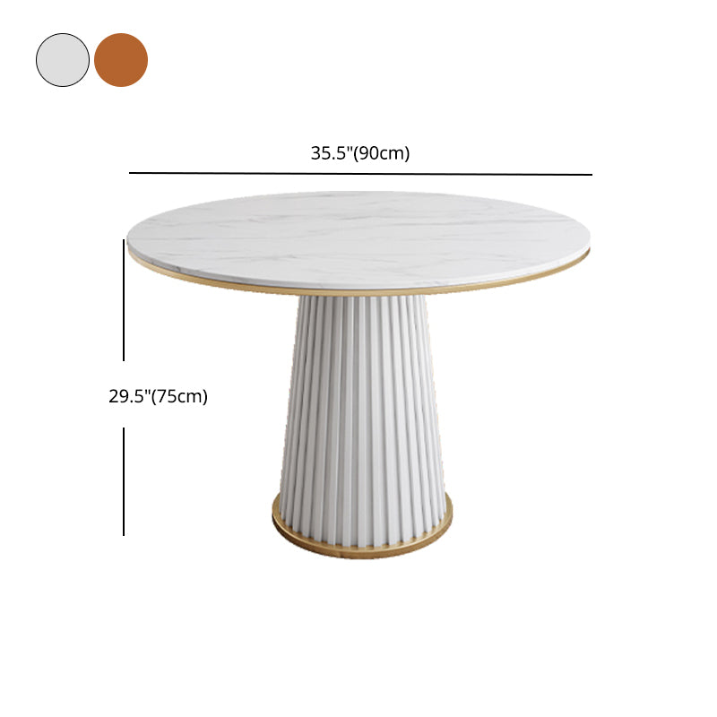 1/5 Pcs Metal Contemporary Dining Room Set with Round Indoor Table Dinette Set Clearhalo 'Dining Room Sets' 'Dining Tables & Seating' 'dining_room_set' 'furn' 'furn_dining_room_set' 'Furniture' 'furniture_dining_room_set' 'Kitchen & Dining Furniture' 'kitchen&dining_furn' 'kitchen' 4468960