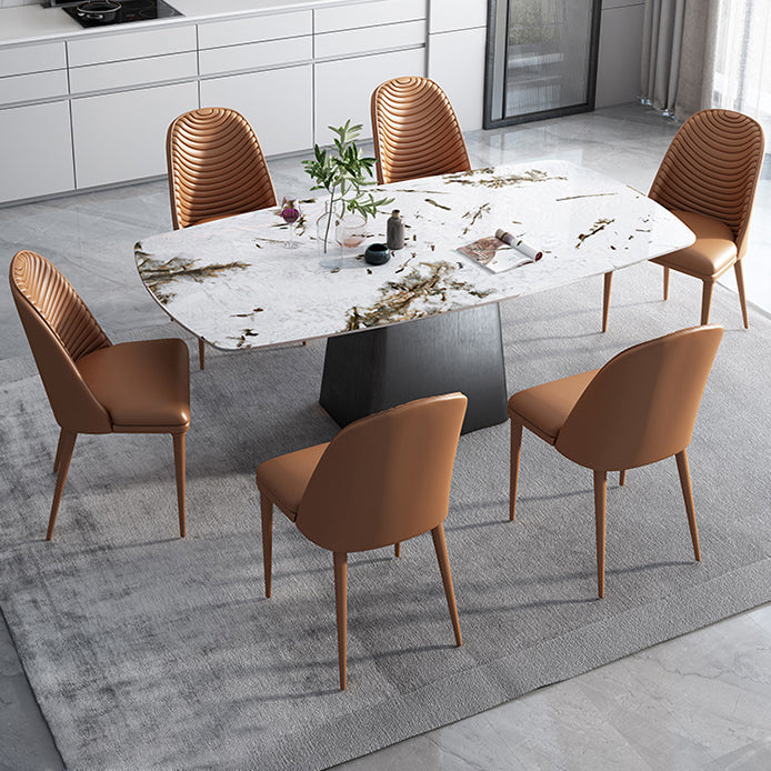 Contemporary 1/4/5/7 Pieces Dining Set Rectangle Dining Room Table Set Clearhalo 'Dining Room Sets' 'Dining Tables & Seating' 'dining_room_set' 'furn' 'furn_dining_room_set' 'Furniture' 'furniture_dining_room_set' 'Kitchen & Dining Furniture' 'kitchen&dining_furn' 'kitchen' 4468967