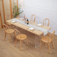 Modern 1/2/5/7 Pieces Rectangle Dining Set with Solid Wood Table and Chairs Furniture Clearhalo 'Dining Room Sets' 'Dining Tables & Seating' 'dining_room_set' 'furn' 'furn_dining_room_set' 'Furniture' 'furniture_dining_room_set' 'Kitchen & Dining Furniture' 'kitchen&dining_furn' 'kitchen' 4468978