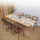 Modern 1/2/5/7 Pieces Rectangle Dining Set with Solid Wood Table and Chairs Furniture 7 Pieces: Table, 6 Brown Chairs Clearhalo 'Dining Room Sets' 'Dining Tables & Seating' 'dining_room_set' 'furn' 'furn_dining_room_set' 'Furniture' 'furniture_dining_room_set' 'Kitchen & Dining Furniture' 'kitchen&dining_furn' 'kitchen' 4468979