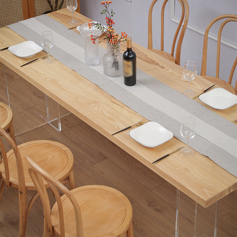 Modern 1/2/5/7 Pieces Rectangle Dining Set with Solid Wood Table and Chairs Furniture Clearhalo 'Dining Room Sets' 'Dining Tables & Seating' 'dining_room_set' 'furn' 'furn_dining_room_set' 'Furniture' 'furniture_dining_room_set' 'Kitchen & Dining Furniture' 'kitchen&dining_furn' 'kitchen' 4468984