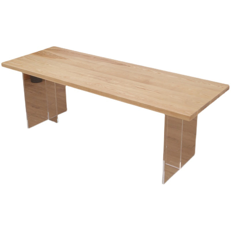 Modern 1/2/5/7 Pieces Rectangle Dining Set with Solid Wood Table and Chairs Furniture Clearhalo 'Dining Room Sets' 'Dining Tables & Seating' 'dining_room_set' 'furn' 'furn_dining_room_set' 'Furniture' 'furniture_dining_room_set' 'Kitchen & Dining Furniture' 'kitchen&dining_furn' 'kitchen' 4468985