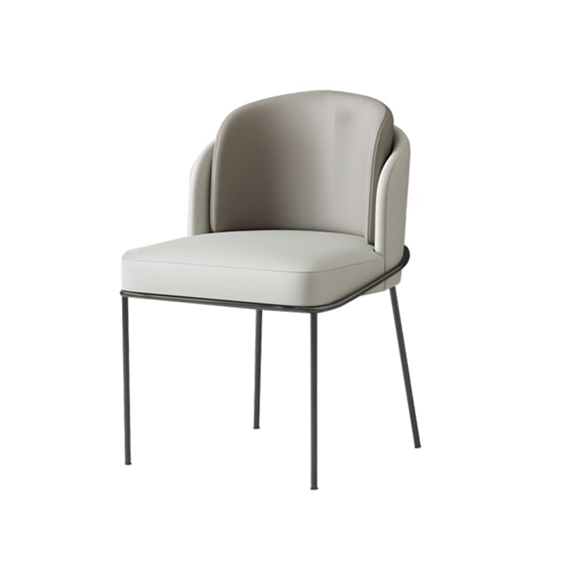 Contemporary 1/3/4/5 Pieces Dining Set Round Dining Room Table Set 1 Grey Chair Clearhalo 'Dining Room Sets' 'Dining Tables & Seating' 'dining_room_set' 'furn' 'furn_dining_room_set' 'Furniture' 'furniture_dining_room_set' 'Kitchen & Dining Furniture' 'kitchen&dining_furn' 'kitchen' 4469010