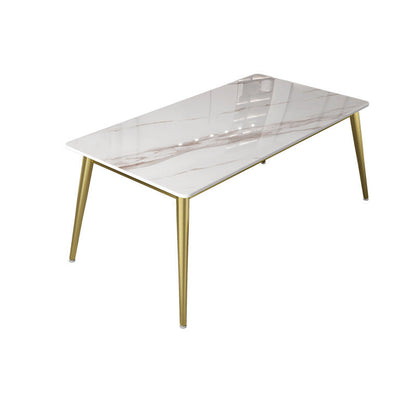 1/2/5/7 Pcs Metal Scandinavian Dining Room Set with Rectangle Table Dinette Set Clearhalo 'Dining Room Sets' 'Dining Tables & Seating' 'dining_room_set' 'Furniture' 'furniture_dining_room_set' 'Kitchen & Dining Furniture' 'kitchen&dining_furn' 'kitchen' 4469026