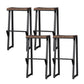 Modern Style Metal Bar Stool with Footrest Coffee Shop Simple Bar Stool Black 4 Piece Set Clearhalo 'Bar Furniture' 'Bar Stools' 'bar_stools' 'furn' 'furn_bar_stools' 'furniture_bar_stools' 'Kitchen & Dining Furniture' 'kitchen&dining_furn' 'kitchen' 'kitchen_furn' Furniture' 4471041