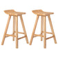 Contemporary Solid Wood Barstool Bristol Bar Stool with Footrest and Backless 2 Piece Set Clearhalo 'Bar Furniture' 'Bar Stools' 'bar_stools' 'furn' 'furn_bar_stools' 'furniture_bar_stools' 'Kitchen & Dining Furniture' 'kitchen&dining_furn' 'kitchen' 'kitchen_furn' Furniture' 4471053