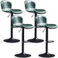 Industrial Style Bar-stool Leather Bucket Seat with Adjustable Height for Restaurant Bar Green 4 Piece Set Clearhalo 'Bar Furniture' 'Bar Stools' 'bar_stools' 'furn' 'furn_bar_stools' 'furniture_bar_stools' 'Kitchen & Dining Furniture' 'kitchen&dining_furn' 'kitchen' 'kitchen_furn' Furniture' 4471068