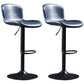Industrial Style Bar-stool Leather Bucket Seat with Adjustable Height for Restaurant Bar Blue 2 Piece Set Clearhalo 'Bar Furniture' 'Bar Stools' 'bar_stools' 'furn' 'furn_bar_stools' 'furniture_bar_stools' 'Kitchen & Dining Furniture' 'kitchen&dining_furn' 'kitchen' 'kitchen_furn' Furniture' 4471077