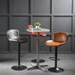 Industrial Style Bar-stool Leather Bucket Seat with Adjustable Height for Restaurant Bar Clearhalo 'Bar Furniture' 'Bar Stools' 'bar_stools' 'furn' 'furn_bar_stools' 'furniture_bar_stools' 'Kitchen & Dining Furniture' 'kitchen&dining_furn' 'kitchen' 'kitchen_furn' Furniture' 4471080