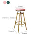 Glam Rotatable Liftable Counter Stool Iron Dessert Shop Bar Stool with Velvet Cushion Clearhalo 'Bar Furniture' 'Bar Stools' 'bar_stools' 'furn' 'furn_bar_stools' 'furniture_bar_stools' 'Kitchen & Dining Furniture' 'kitchen&dining_furn' 'kitchen' 'kitchen_furn' Furniture' 4471148