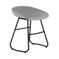 Modern Armless Backrest Counter Stool Iron Dessert Shop Bar Stool with Plastic Seat Gray 1 Piece Short Stool(18"H) Clearhalo 'Bar Furniture' 'Bar Stools' 'bar_stools' 'furn' 'furn_bar_stools' 'furniture_bar_stools' 'Kitchen & Dining Furniture' 'kitchen&dining_furn' 'kitchen' 'kitchen_furn' Furniture' 4471153