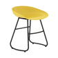 Modern Armless Backrest Counter Stool Iron Dessert Shop Bar Stool with Plastic Seat Yellow 1 Piece Short Stool(18"H) Clearhalo 'Bar Furniture' 'Bar Stools' 'bar_stools' 'furn' 'furn_bar_stools' 'furniture_bar_stools' 'Kitchen & Dining Furniture' 'kitchen&dining_furn' 'kitchen' 'kitchen_furn' Furniture' 4471155