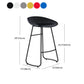 Modern Armless Backrest Counter Stool Iron Dessert Shop Bar Stool with Plastic Seat Clearhalo 'Bar Furniture' 'Bar Stools' 'bar_stools' 'furn' 'furn_bar_stools' 'furniture_bar_stools' 'Kitchen & Dining Furniture' 'kitchen&dining_furn' 'kitchen' 'kitchen_furn' Furniture' 4471213