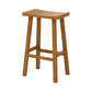 Modern Armless Backless Counter Stool Wood Kitchen Bar Stool with Wooden Seat and Pedal Distressed Wood 1 Piece Clearhalo 'Bar Furniture' 'Bar Stools' 'bar_stools' 'furn' 'furn_bar_stools' 'furniture_bar_stools' 'Kitchen & Dining Furniture' 'kitchen&dining_furn' 'kitchen' 'kitchen_furn' Furniture' 4471241