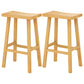 Modern Armless Backless Counter Stool Wood Kitchen Bar Stool with Wooden Seat and Pedal Natural 2 Piece Set Clearhalo 'Bar Furniture' 'Bar Stools' 'bar_stools' 'furn' 'furn_bar_stools' 'furniture_bar_stools' 'Kitchen & Dining Furniture' 'kitchen&dining_furn' 'kitchen' 'kitchen_furn' Furniture' 4471243