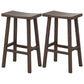 Modern Armless Backless Counter Stool Wood Kitchen Bar Stool with Wooden Seat and Pedal Black 2 Piece Set Clearhalo 'Bar Furniture' 'Bar Stools' 'bar_stools' 'furn' 'furn_bar_stools' 'furniture_bar_stools' 'Kitchen & Dining Furniture' 'kitchen&dining_furn' 'kitchen' 'kitchen_furn' Furniture' 4471245