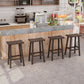 Modern Armless Backless Counter Stool Wood Kitchen Bar Stool with Wooden Seat and Pedal Clearhalo 'Bar Furniture' 'Bar Stools' 'bar_stools' 'furn' 'furn_bar_stools' 'furniture_bar_stools' 'Kitchen & Dining Furniture' 'kitchen&dining_furn' 'kitchen' 'kitchen_furn' Furniture' 4471246