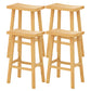 Modern Armless Backless Counter Stool Wood Kitchen Bar Stool with Wooden Seat and Pedal Natural 4 Piece Set Clearhalo 'Bar Furniture' 'Bar Stools' 'bar_stools' 'furn' 'furn_bar_stools' 'furniture_bar_stools' 'Kitchen & Dining Furniture' 'kitchen&dining_furn' 'kitchen' 'kitchen_furn' Furniture' 4471249