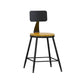Modern Backrest Armless Counter Stool Iron Living Room Bar Stool with Pedal, 1 Piece Natural 1 Piece Short Stool(22"H) Clearhalo 'Bar Furniture' 'Bar Stools' 'bar_stools' 'furn' 'furn_bar_stools' 'furniture_bar_stools' 'Kitchen & Dining Furniture' 'kitchen&dining_furn' 'kitchen' 'kitchen_furn' Furniture' 4471277