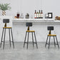 Modern Backrest Armless Counter Stool Iron Living Room Bar Stool with Pedal, 1 Piece Clearhalo 'Bar Furniture' 'Bar Stools' 'bar_stools' 'furn' 'furn_bar_stools' 'furniture_bar_stools' 'Kitchen & Dining Furniture' 'kitchen&dining_furn' 'kitchen' 'kitchen_furn' Furniture' 4471294