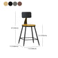 Modern Backrest Armless Counter Stool Iron Living Room Bar Stool with Pedal, 1 Piece Clearhalo 'Bar Furniture' 'Bar Stools' 'bar_stools' 'furn' 'furn_bar_stools' 'furniture_bar_stools' 'Kitchen & Dining Furniture' 'kitchen&dining_furn' 'kitchen' 'kitchen_furn' Furniture' 4471335