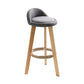 Modern Armless Backrest Counter Stool Wood Kitchen Bar Stool with Pedal Grey 1 Piece Clearhalo 'Bar Furniture' 'Bar Stools' 'bar_stools' 'furn' 'furn_bar_stools' 'furniture_bar_stools' 'Kitchen & Dining Furniture' 'kitchen&dining_furn' 'kitchen' 'kitchen_furn' Furniture' 4471439