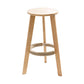 Modern Armless Backrest Counter Stool Wood Kitchen Bar Stool with Pedal Natural 1 Piece Clearhalo 'Bar Furniture' 'Bar Stools' 'bar_stools' 'furn' 'furn_bar_stools' 'furniture_bar_stools' 'Kitchen & Dining Furniture' 'kitchen&dining_furn' 'kitchen' 'kitchen_furn' Furniture' 4471443