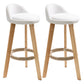 Modern Armless Backrest Counter Stool Wood Kitchen Bar Stool with Pedal White 2 Piece Set Clearhalo 'Bar Furniture' 'Bar Stools' 'bar_stools' 'furn' 'furn_bar_stools' 'furniture_bar_stools' 'Kitchen & Dining Furniture' 'kitchen&dining_furn' 'kitchen' 'kitchen_furn' Furniture' 4471449