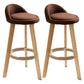 Modern Armless Backrest Counter Stool Wood Kitchen Bar Stool with Pedal Coffee 2 Piece Set Clearhalo 'Bar Furniture' 'Bar Stools' 'bar_stools' 'furn' 'furn_bar_stools' 'furniture_bar_stools' 'Kitchen & Dining Furniture' 'kitchen&dining_furn' 'kitchen' 'kitchen_furn' Furniture' 4471454