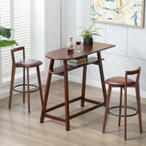 Modern Backrest Armless Counter Stool Wood kitchen Bar Stool with Cushion and Pedal Clearhalo 'Bar Furniture' 'Bar Stools' 'bar_stools' 'furn' 'furn_bar_stools' 'furniture_bar_stools' 'Kitchen & Dining Furniture' 'kitchen&dining_furn' 'kitchen' 'kitchen_furn' Furniture' 4471500