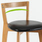 Modern Backrest Armless Counter Stool Wood kitchen Bar Stool with Cushion and Pedal Clearhalo 'Bar Furniture' 'Bar Stools' 'bar_stools' 'furn' 'furn_bar_stools' 'furniture_bar_stools' 'Kitchen & Dining Furniture' 'kitchen&dining_furn' 'kitchen' 'kitchen_furn' Furniture' 4471507