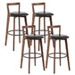 Modern Backrest Armless Counter Stool Wood kitchen Bar Stool with Cushion and Pedal Clearhalo 'Bar Furniture' 'Bar Stools' 'bar_stools' 'furn' 'furn_bar_stools' 'furniture_bar_stools' 'Kitchen & Dining Furniture' 'kitchen&dining_furn' 'kitchen' 'kitchen_furn' Furniture' 4471550