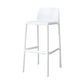 Contemporary Plastic Barstool Bristol Bar Stool with Footrest and Low Back White 1 Piece Counter Stool(26"H) Clearhalo 'Bar Furniture' 'Bar Stools' 'bar_stools' 'furn' 'furn_bar_stools' 'furniture_bar_stools' 'Kitchen & Dining Furniture' 'kitchen&dining_furn' 'kitchen' 'kitchen_furn' Furniture' 4471566