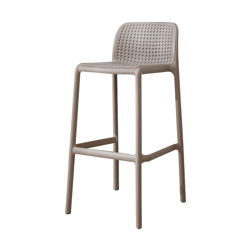 Contemporary Plastic Barstool Bristol Bar Stool with Footrest and Low Back Camel 1 Piece Clearhalo 'Bar Furniture' 'Bar Stools' 'bar_stools' 'furn' 'furn_bar_stools' 'furniture_bar_stools' 'Kitchen & Dining Furniture' 'kitchen&dining_furn' 'kitchen' 'kitchen_furn' Furniture' 4471569